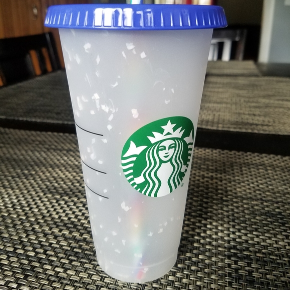 TWO Starbucks Color Changing Confetti Cups - Picture 1 of 5